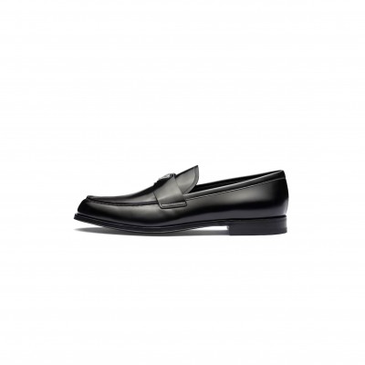 PRADA BRUSHED LEATHER LOAFERS 2DB205